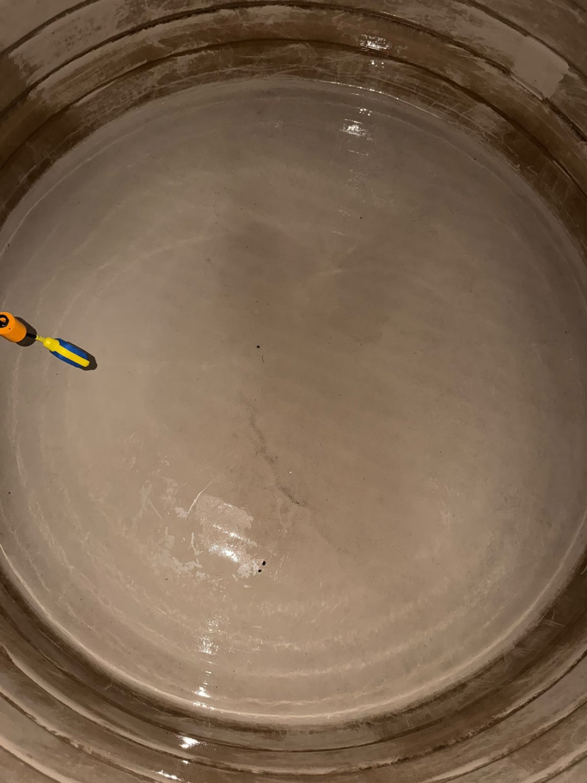 Tank base — after